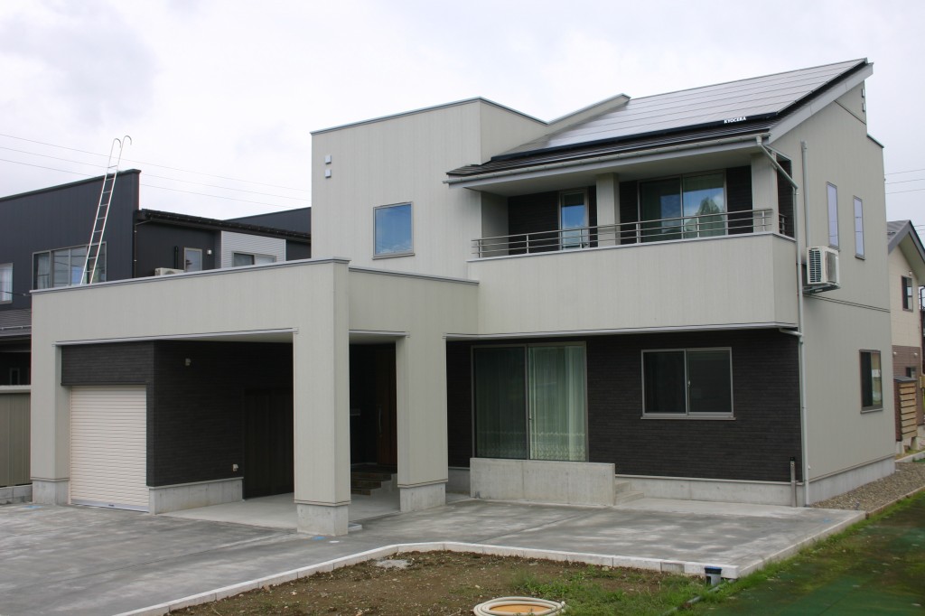 柳井田町ゼロエネ住宅施工例を追加しました