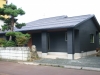 平屋風シンプルな外観　